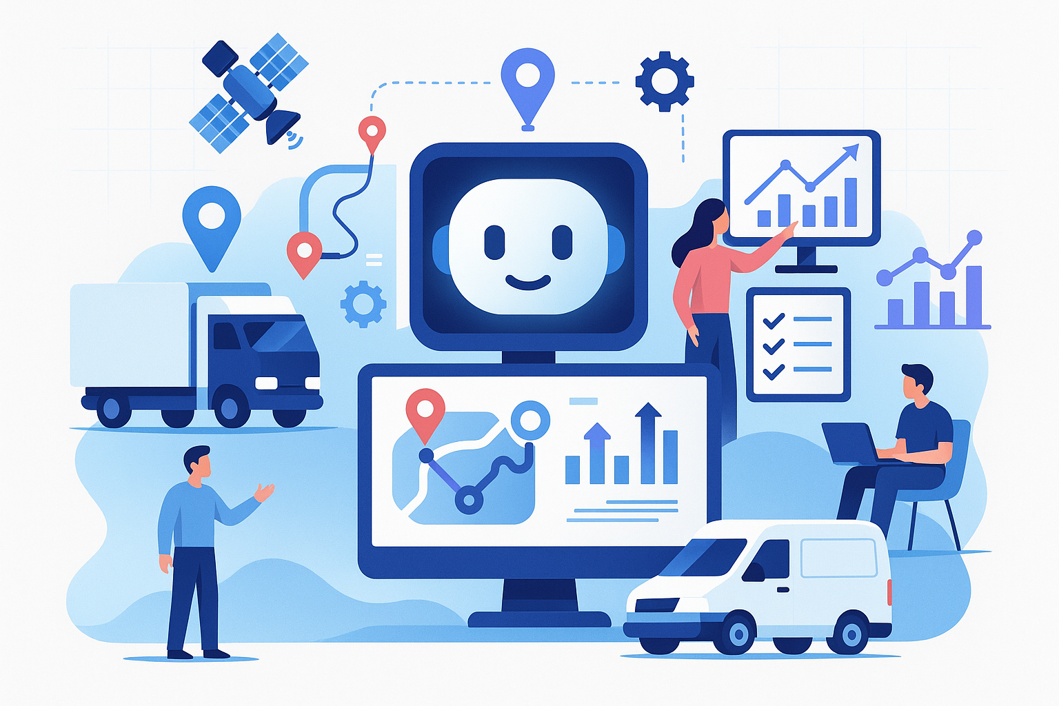AI-powered fleet logistics dashboard